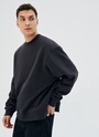 Свитшот oversize Темный графит цвет