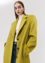 Пальто oversize c объемными плечами Trend Лайм цвет